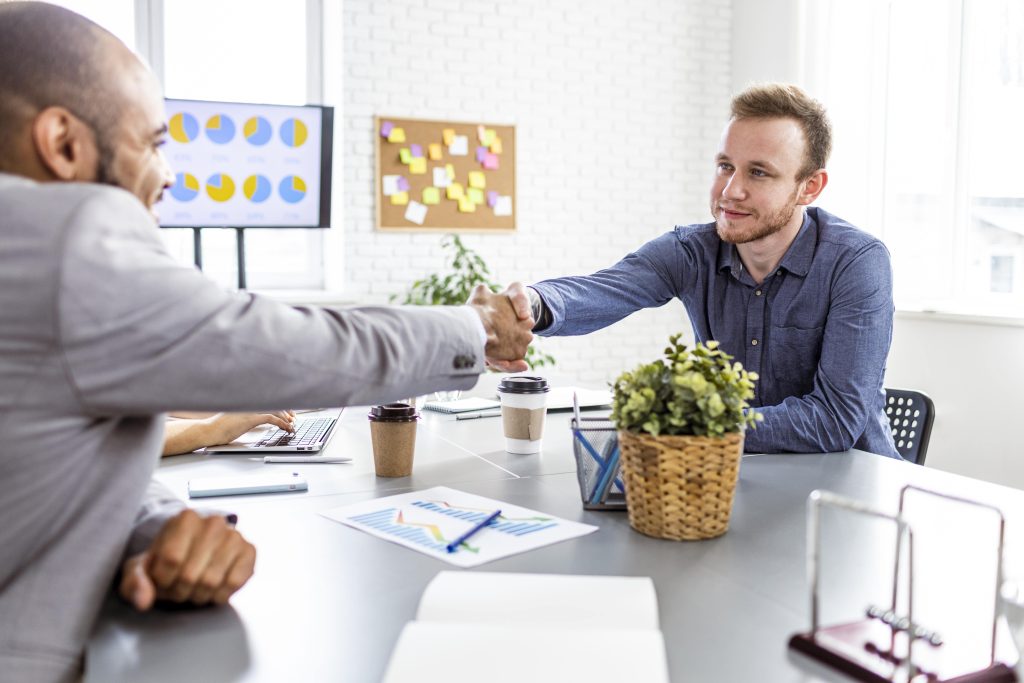 Corporate team meeting